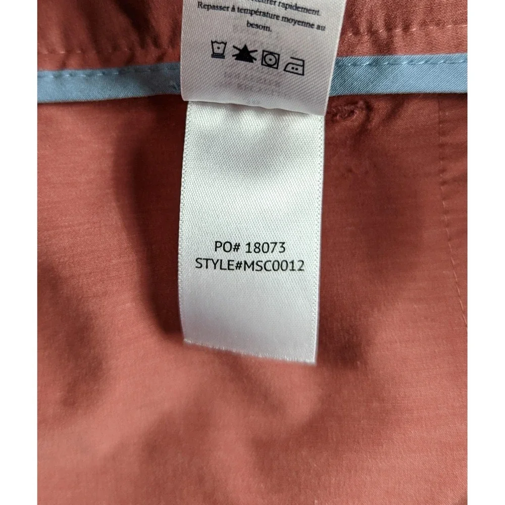 Faherty All Day Shorts Men 36 Red Pink Drawstring Stretch 9